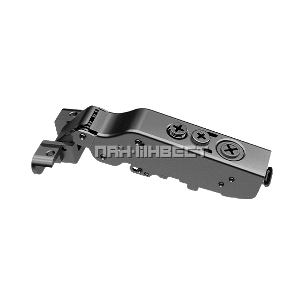 Петля PIVOT-STAR BLACK без пружины 110° для узкой AL-рамки, накладная Петля PIVOT-STAR BLACK без пружины 110° для узкой AL-рамки, накладная