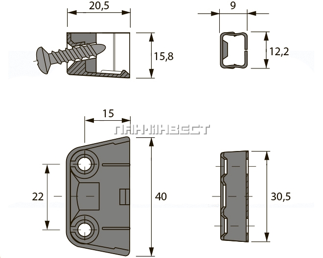 Hettich Trapecevidnaya Styazhka Tz 4 Td Regulirovka 2 Mm Kupit V Minske