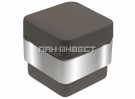 Емкость керамическая с крышкой и металлической окантовкой для рейлинга COMPACT